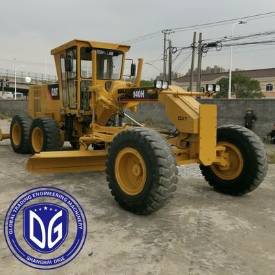 Grader CAT 140H usado Alta eficiência 88% Nova origem Japão
