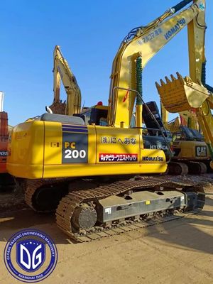 Original Komatsu PC200-7 20ton Crawler Excavator Origem do Japão Visível melhorado