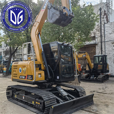 Sy75 Excavadora SANY de 7,5 toneladas usada com capacidades de penetração no solo melhoradas