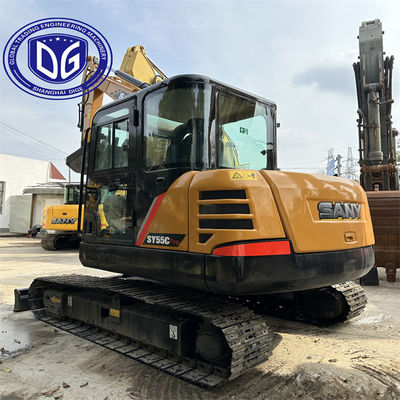 5.5 toneladas Mini Excavadora SANY Usada SANY 55C Pro Excavadora Hidráulica