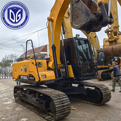 Excavadora de segunda mão de 15,5 toneladas Sy155C Sany com consumo de combustível ideal