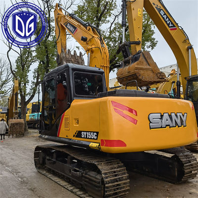 Excavadora de segunda mão de 15,5 toneladas Sy155C Sany com consumo de combustível ideal