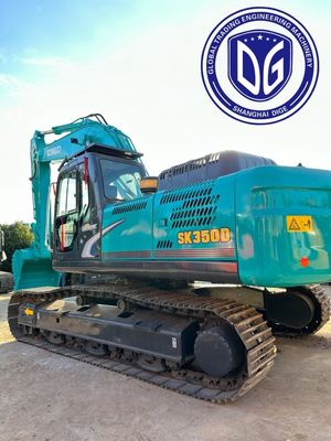 Excavadora Kobelco de 35 toneladas usada Sk350 de baixa manutenção