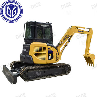 5.5 toneladas Komatsu PC55 Excavadora mini usada de baixo consumo de combustível de alto desempenho