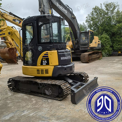 5.5 toneladas Komatsu PC55 Excavadora mini usada de baixo consumo de combustível de alto desempenho