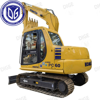 Excavadora USED PC60 de qualidade superior com sistemas hidráulicos avançados