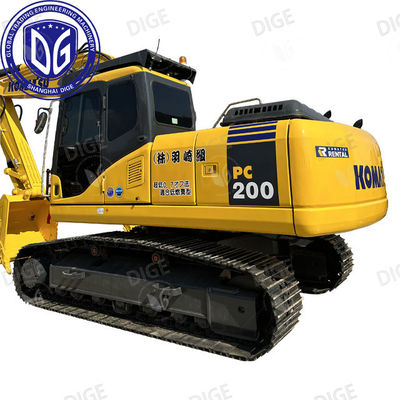 PC200-7 Excavadora Komatsu usada 97% Excavadora de rastreamento recém-usada 20 toneladas