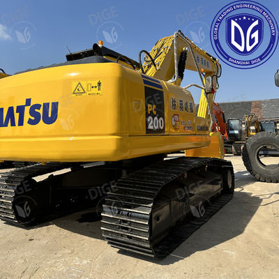 PC200-7 Excavadora Komatsu usada 97% Excavadora de rastreamento recém-usada 20 toneladas