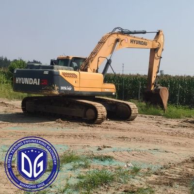R305VS Excavadora Hyundai de 30,5 t usada e capacidade de arrefecimento para operação contínua