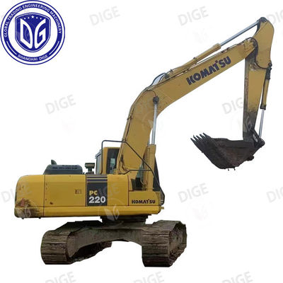 Excavadora Komatsu usada de 22 toneladas PC220-7 Original do Japão, em boas condições, à venda.