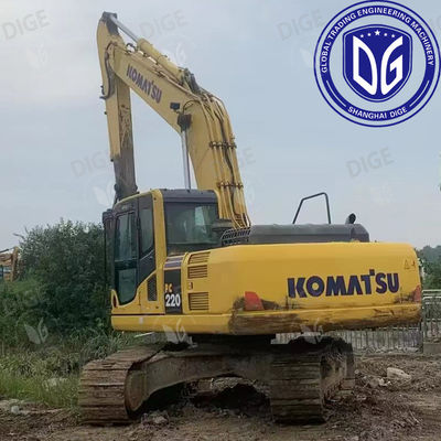 Excavadora Komatsu usada de 22 toneladas PC220-7 Original do Japão, em boas condições, à venda.
