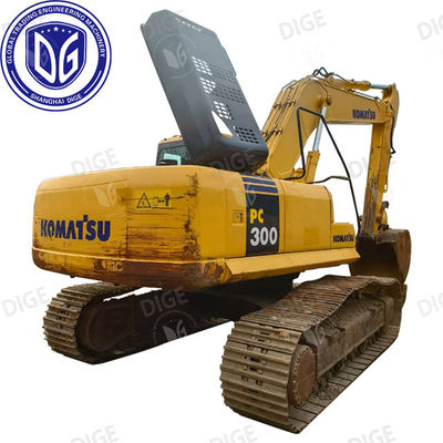 Capacidades eficientes de manuseio de materiais USED PC300-7 escavadeira inspeccionada minuciosamente