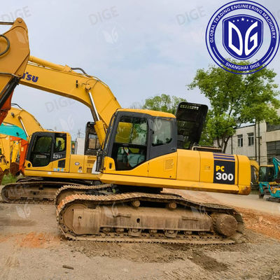 Capacidades eficientes de manuseio de materiais USED PC300-7 escavadeira inspeccionada minuciosamente