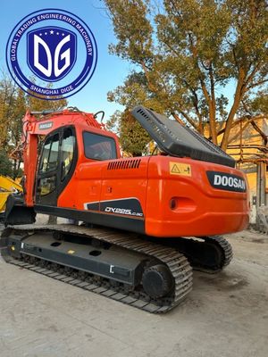 Design de construção robusto DX225 Excavadora Doosan usada 22,5 toneladas