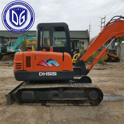 Excelente estado DH55 Excavadora Doosan Usada 5,5 toneladas Com manutenção profissional