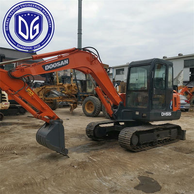 Excelente estado DH55 Excavadora Doosan Usada 5,5 toneladas Com manutenção profissional