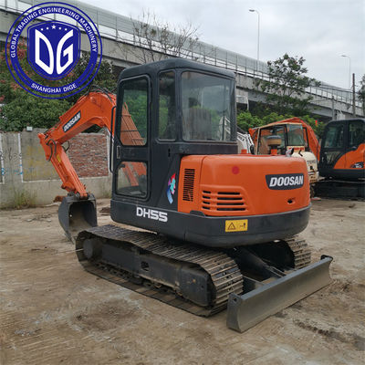 Excelente estado DH55 Excavadora Doosan Usada 5,5 toneladas Com manutenção profissional