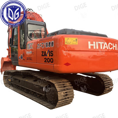ZX200 ZX200-6 20 toneladas Usado Hitachi Excavator 97% Novo