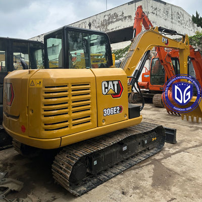 CAT306E 6 toneladas Caterpillar Crawler Mini Excavator Usado Muito novo e em boas condições