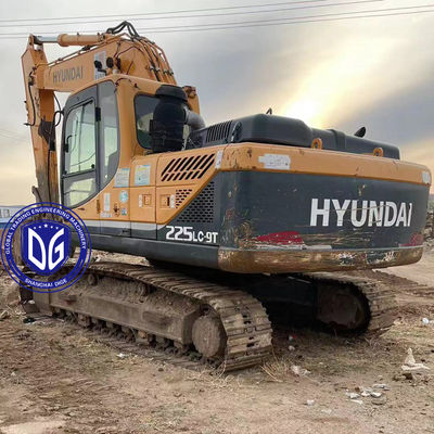 Usado Hyundai 225 original 22.5Ton Excavador Crawler Excavador Médio disponível agora