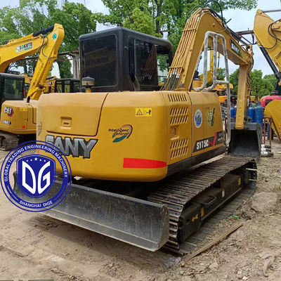 Usada Sany SY75C 7.5Ton pequena escavadeira Em boas condições e pronta para venda
