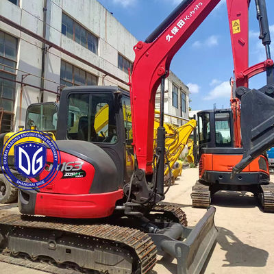 Kubota KX163 6.3Ton Mini Excavadora Usada Origem do Japão Construção Pesada