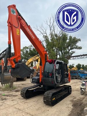 Excavadora usada Hitachi ZX125 de 12 toneladas com boa aderência e tração