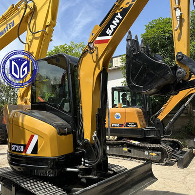 Usado Sany SY35 3.5Ton Pequena Excavadora Crawler, Quase novo, 3 unidades disponíveis agora