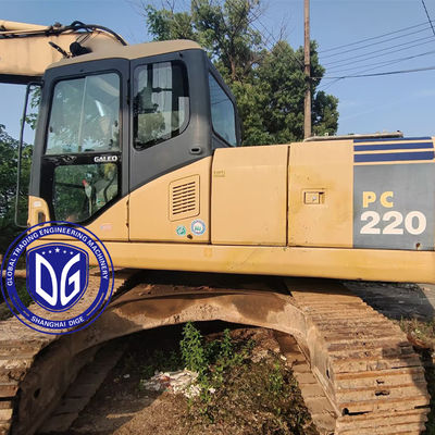 Excavadora Komatsu PC220-7 original de 22 toneladas Origem do Japão Controles ergonômicos