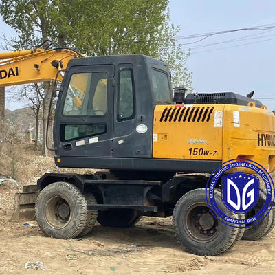 Splendid Used Excavator Hidráulico Hyundai 150W Excavator de Roda em estoque em venda agora