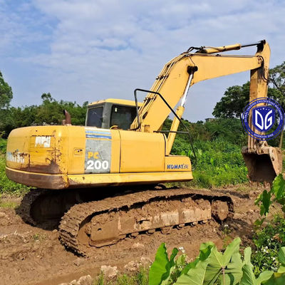 Original Komatsu PC200-7 20ton Crawler Excavator Origem do Japão, Boa Condição em Venda