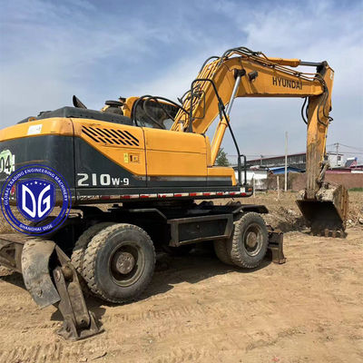 Hyundai 210W-9 Excavadora de rodas usadas de 21 toneladas, Originária da Coreia, disponível agora