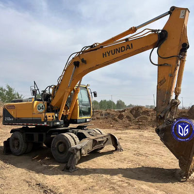 Hyundai 210W-9 Excavadora de rodas usadas de 21 toneladas, Originária da Coreia, disponível agora