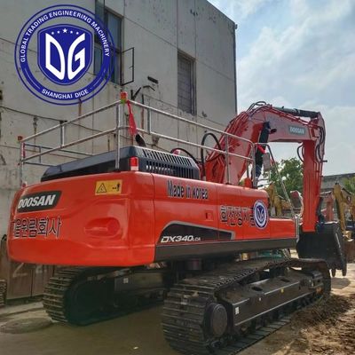 DX340LCA 34t Excavador Doosan usado original da Coreia com braço poderoso