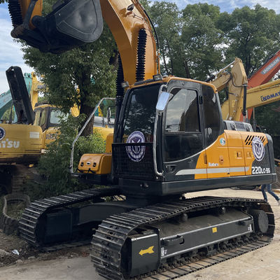 Excavadora de 20 toneladas da marca coreana Hyundai 220LC-9S Excavadora usada para equipamentos de construção da Hyundai