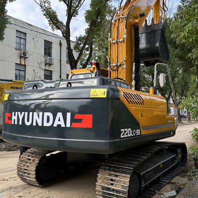 Excavadora de 20 toneladas da marca coreana Hyundai 220LC-9S Excavadora usada para equipamentos de construção da Hyundai