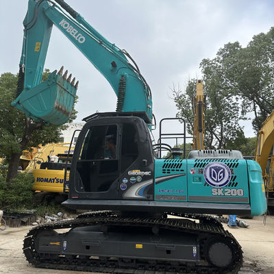 Excavadora de 20 toneladas Kobelco SK200 de marca japonesa Excavadora usada para equipamentos de construção Kobelco