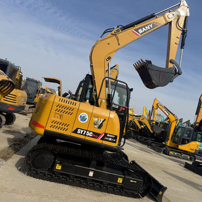 7Excavadora Sany SY75 Usada de 5 toneladas de marca chinesa Excavadora para venda Sany Equipamento de construção