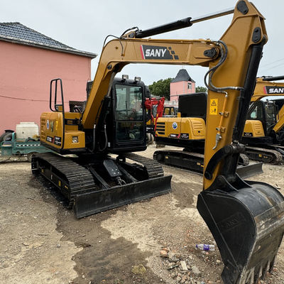 7Excavadora Sany SY75 Usada de 5 toneladas de marca chinesa Excavadora para venda Sany Equipamento de construção