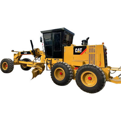 Forma de condução hidráulica Caterpillar Grader 140h 14677kg Peso da máquina para classificação e classificação precisa da estrada
