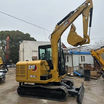Excavadora Caterpillar usada 5,6 km/h Velocidade e manobrabilidade para locais de reconstrução urbana ocupados