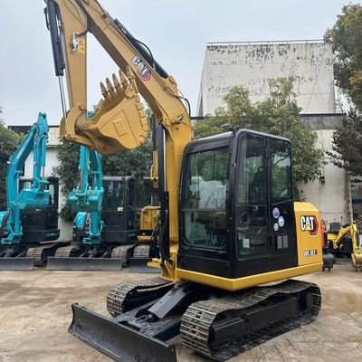 Excavadora Caterpillar usada 5,6 km/h Velocidade e manobrabilidade para locais de reconstrução urbana ocupados