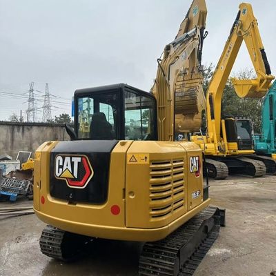 Excavadora Caterpillar usada 5,6 km/h Velocidade e manobrabilidade para locais de reconstrução urbana ocupados