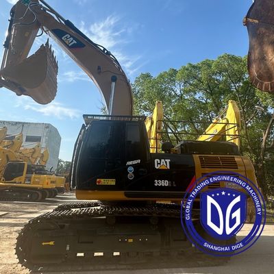 Excavadora usada Caterpillar 336D à venda pronta para ser enviada para a América do Sul