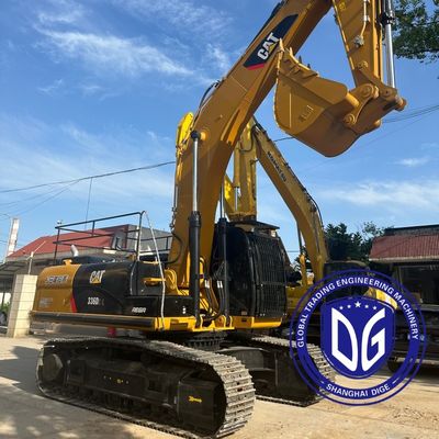 Excavadora usada Caterpillar 336D à venda pronta para ser enviada para a América do Sul