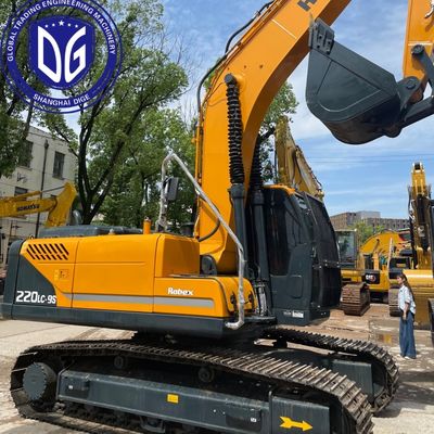 Escavadeira Hyundai 220LC-9S Usada com Motor Cummins Pronta para Envio para Omã