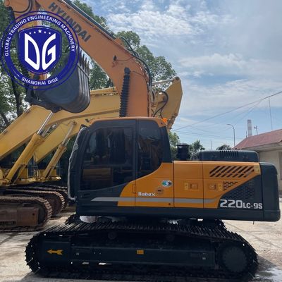 Escavadeira Hyundai 220LC-9S Usada com Motor Cummins Pronta para Envio para Omã