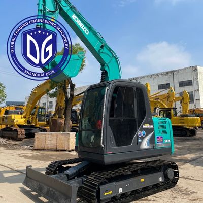 Kobelco SK75 usado Excavador de trilhos de movimento Tipo compacto