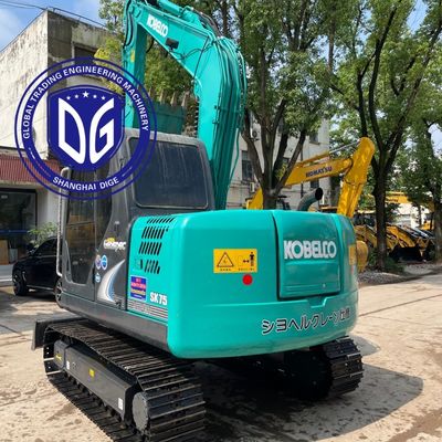 Kobelco SK75 usado Excavador de trilhos de movimento Tipo compacto