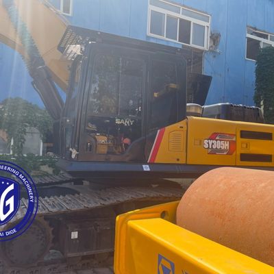 Peso operacional de 30 toneladas SANY 305 Excavadora usada para transporte imediato para a Líbia